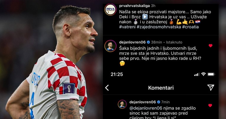 Lovren: Šaka bijednika mrzi sve što je hrvatsko