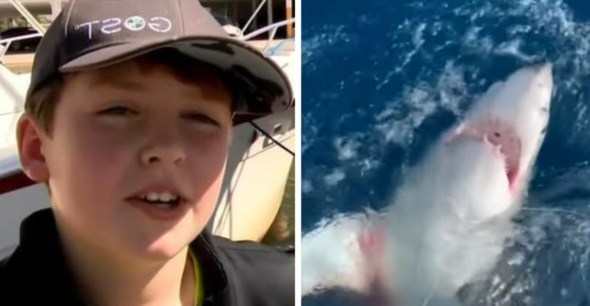 VIDEO Dječak od 12 godina udicom ulovio velikog bijelog morskog psa, sve je snimljeno