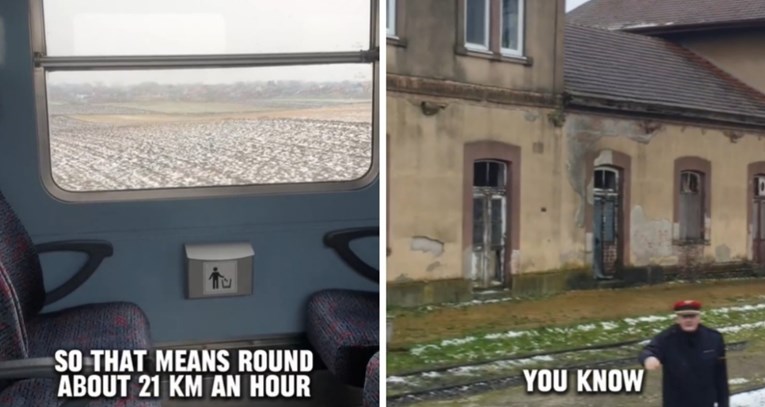 Britanac se vozio hrvatskim vlakom koji je najsporiji u Europi. Pogledajte vožnju