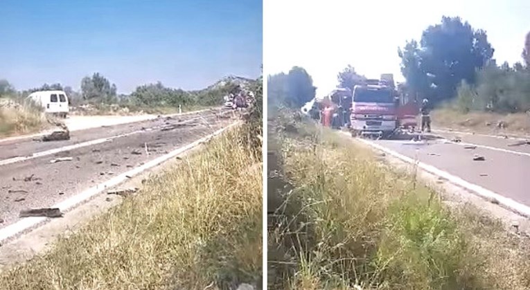 VIDEO Teška nesreća na magistrali kod Pirovca, jedna osoba ozlijeđena