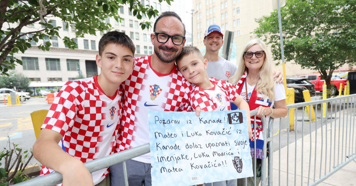 Mateo i Luka Kovačić iz Kanade stigli podržati Vatrene u Philadelphiji