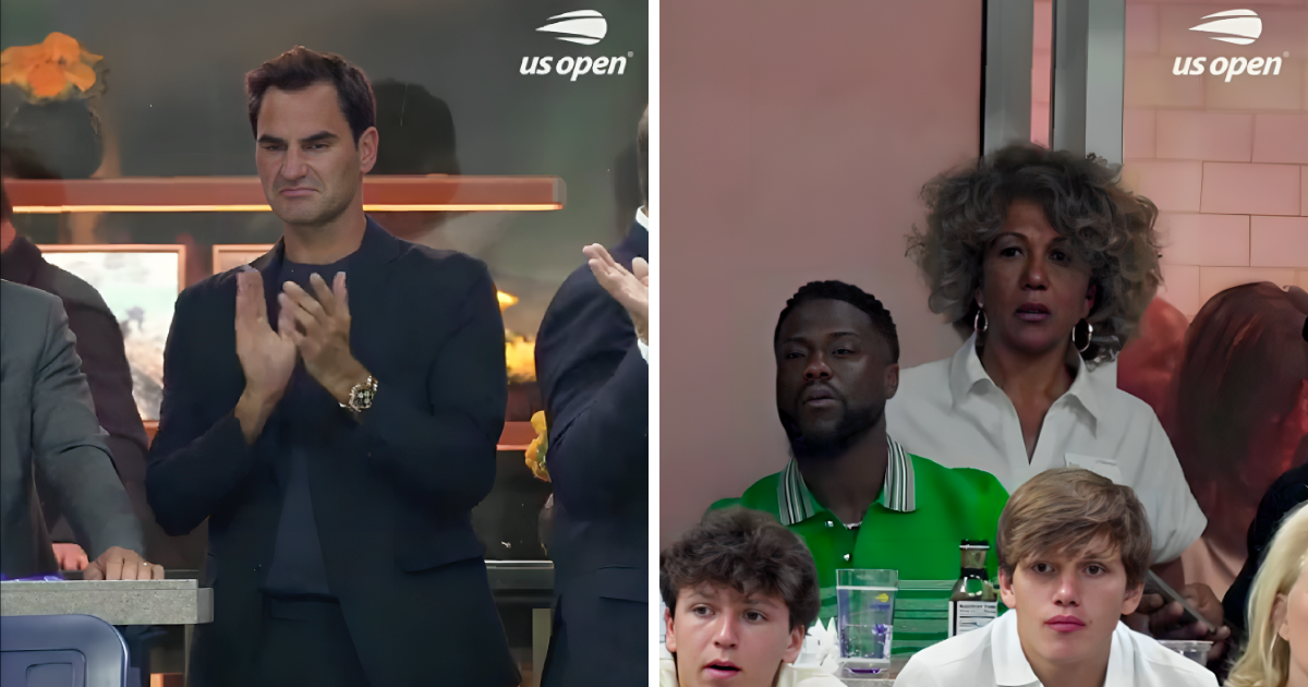 Urnebesna razlika: Kako Roger Federer prati meč na US Openu, a kako Kevin Hart