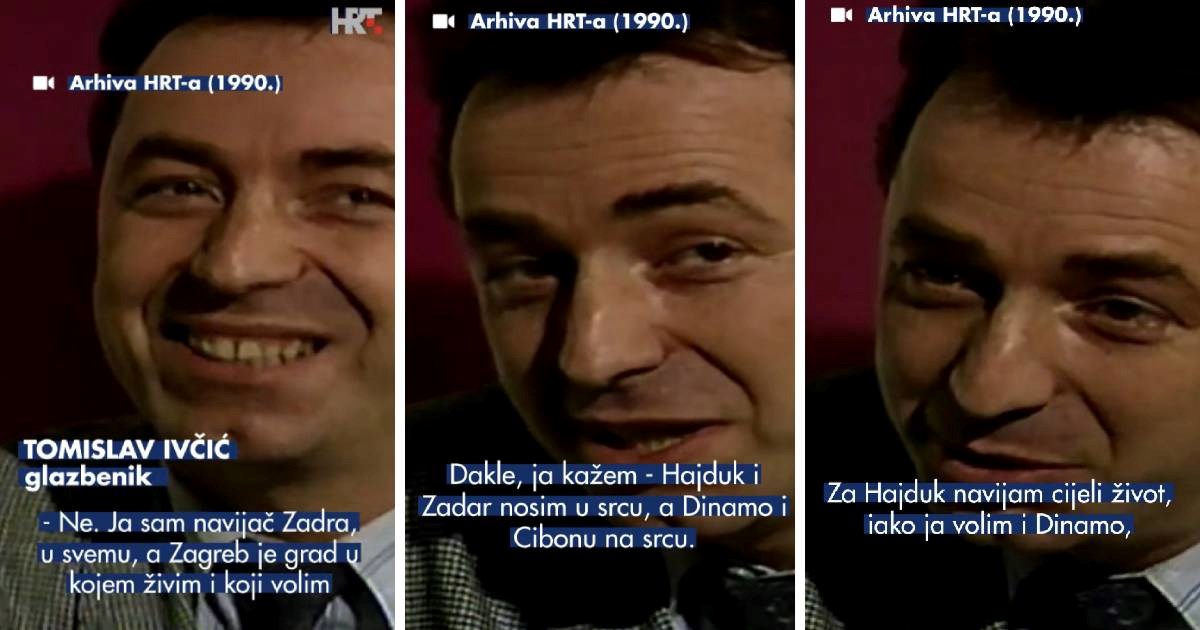 Poslušajte što je Tomislav Ivčić govorio o Zadru i Zagrebu, Ciboni, Hajduku i Dinamu