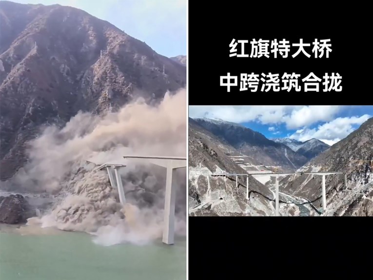 VIDEO Urušio se novootvoreni most u Kini