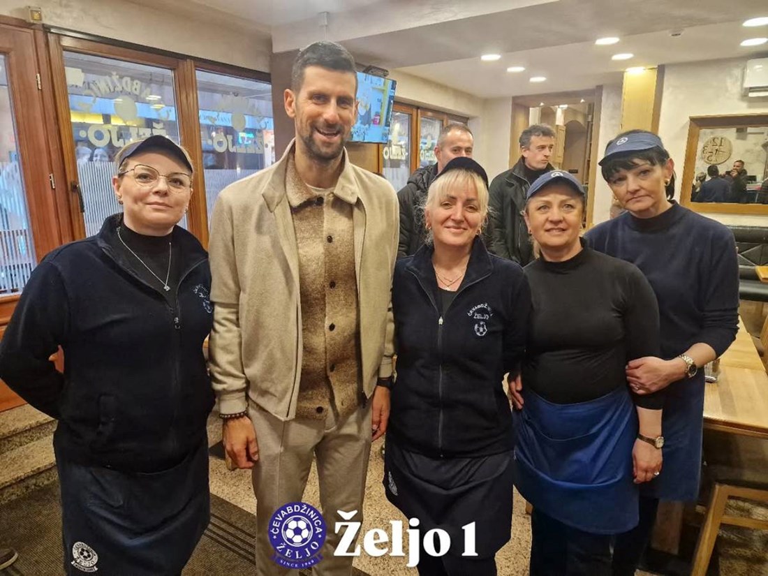 Novak Đoković navratio na ćevape u sarajevsku ćevabdžinicu "Željo"