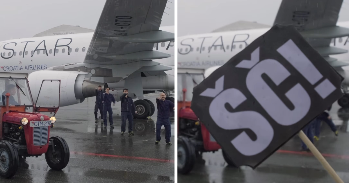Pogledajte kako su djelatnici Croatia Airlinesa pružili podršku Letu 3. Video je hit