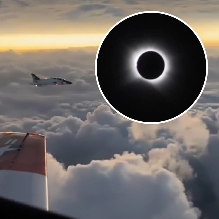Pogled na pomrčinu Sunca iz aviona oduševio je svijet 😍