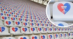 Wonderful gesture by a Hajduk fan: George Floyd's name appeared in a heart on Poljud