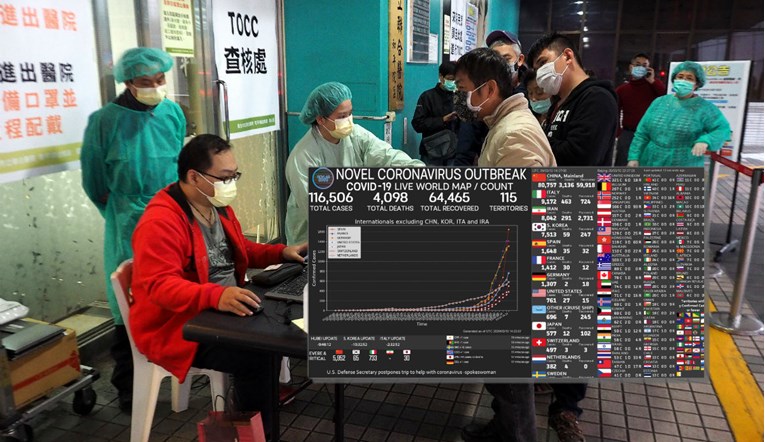Video na YouTubeu uživo prati širenje koronavirusa, pogledajte