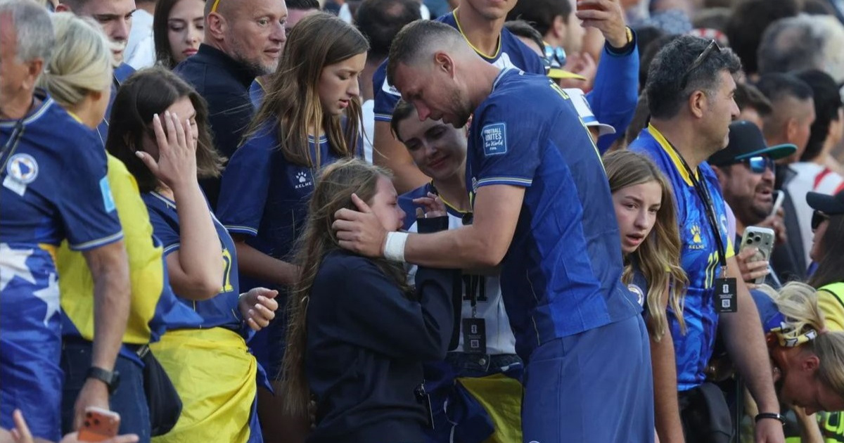 Džeko tješio uplakanu djecu nakon ispadanja BiH sa Svjetskog prvenstva