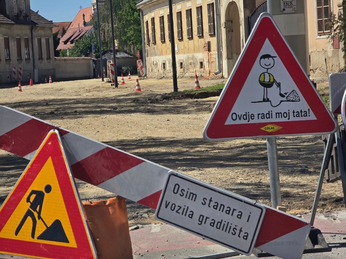 Na varaždinskom gradilištu stoji najslađi znak