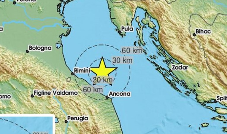 Potres od 3.9 po Richteru u Jadranskom moru