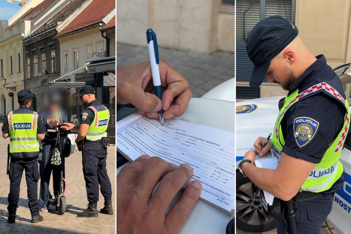 VIDEO Policija u Zagrebu zaustavljala vozače električnih romobila, pogledajte