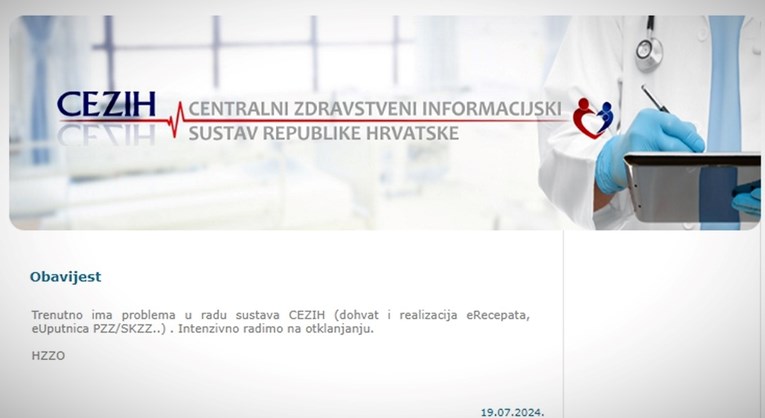 Ministarstvo zdravstva i HZZO: Bolnički informatički sustav i CEZIH sad rade