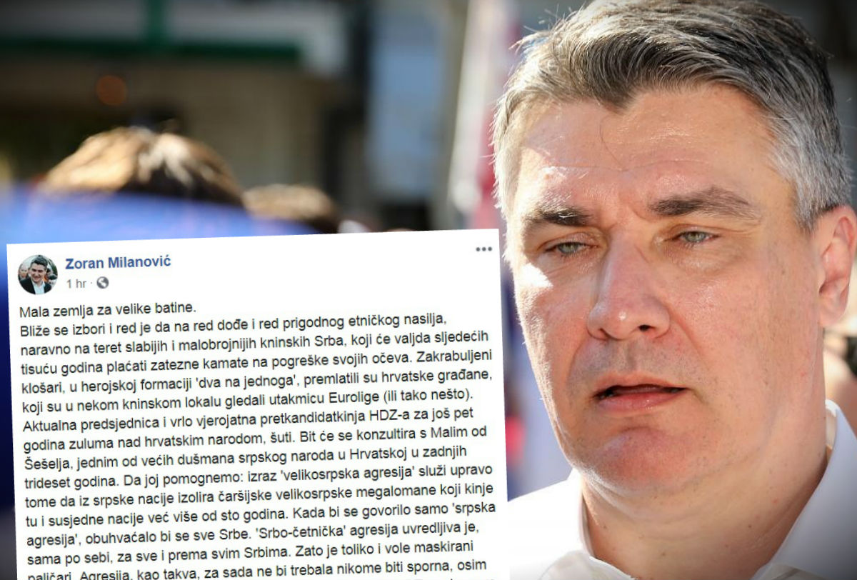 Milanović jako napao Kolindu zbog napada u Kninu: "Mala zemlja za velike batine"
