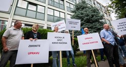 FOTO Prosvjedovali radnici zagrebačke plinare. Od Tomaševića traže smjenu Uprave