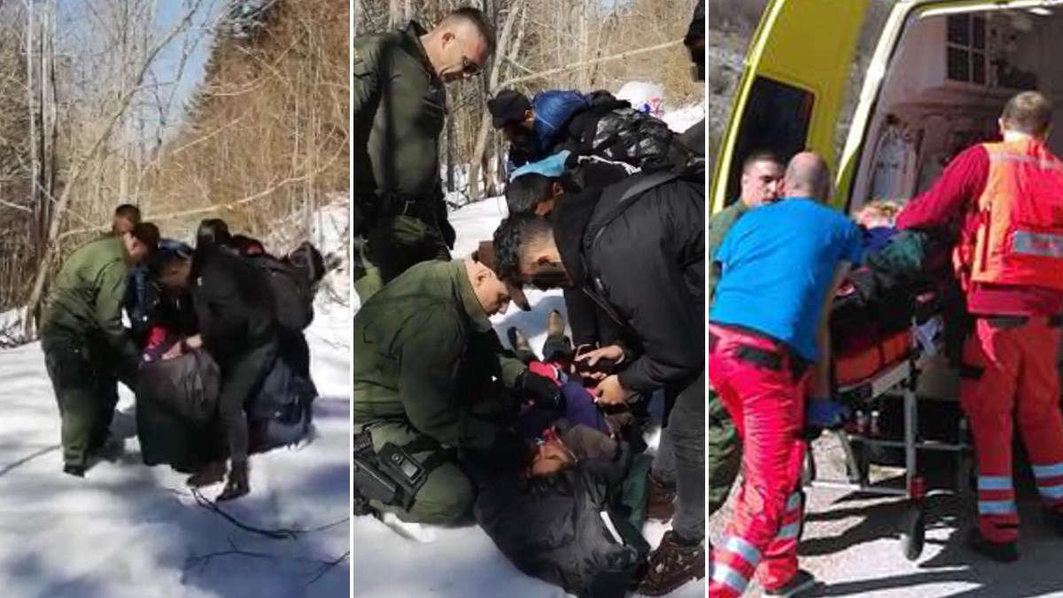Migrantica koju su spasili policajci uopće nije bila trudna