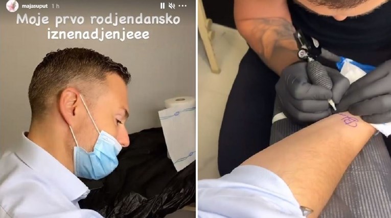Maja Šuput muža za rođendan iznenadila tetovažom: Malo je u šoku
