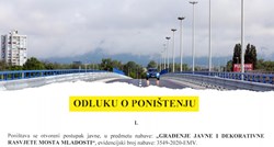 Zagreb poništio natječaj vrijedan 17.5 milijuna kuna za rasvjetu na Mostu mladosti