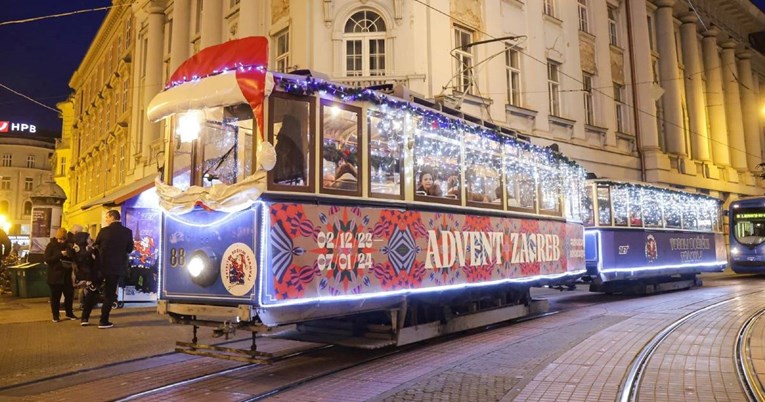 Ove godine Zagrebom će voziti dva vesela božićna tramvaja