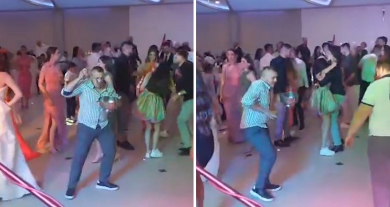 VIDEO Širi se urnebesna snimka iz svatova u Posušju, tip plesao sa zdjelom juhe