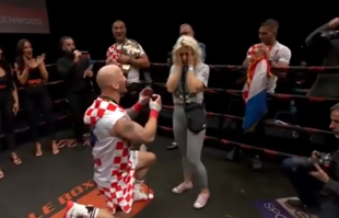 Hrvatski borac brutalnim nokautom osvojio svjetsku titulu pa zaprosio djevojku