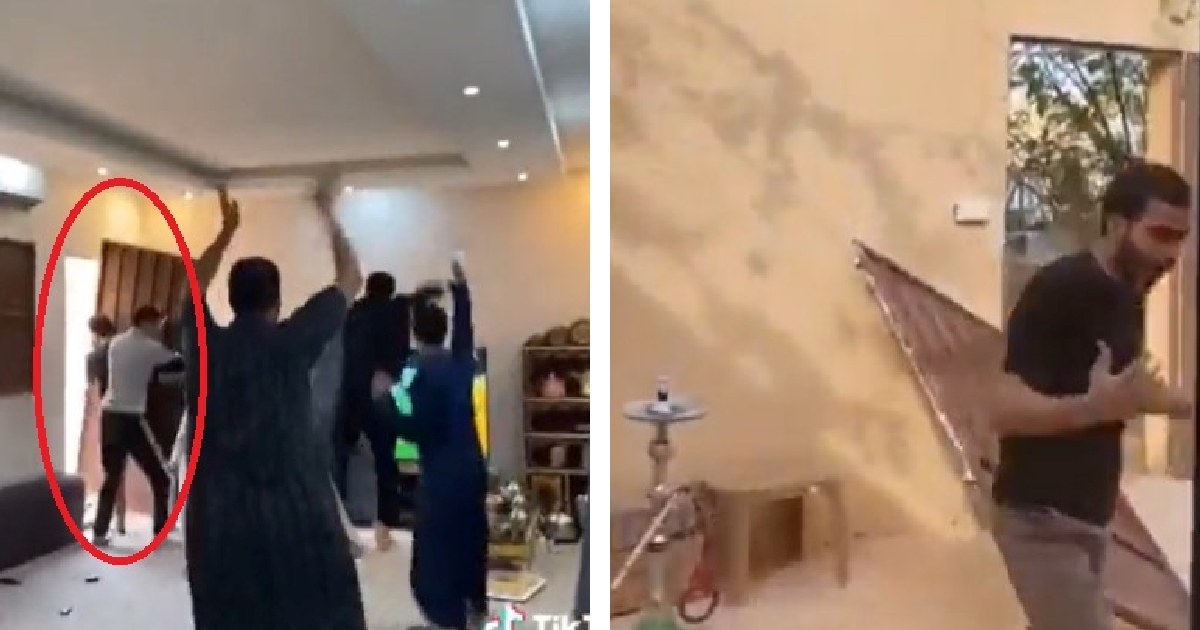 Pogledajte delirij Saudijaca. Tip je u slavlju iščupao kućna vrata, drugi ga grlili