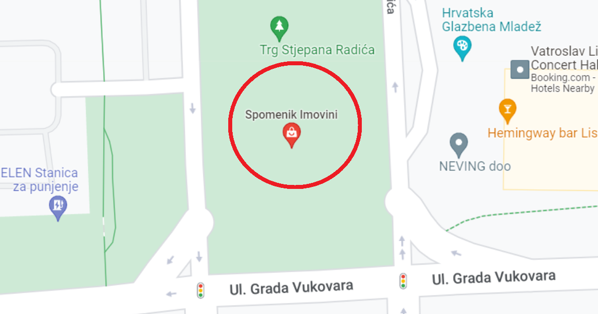 Netko se i dalje zeza s Google Mapsom, u Zagrebu osvanuo "spomenik imovini"