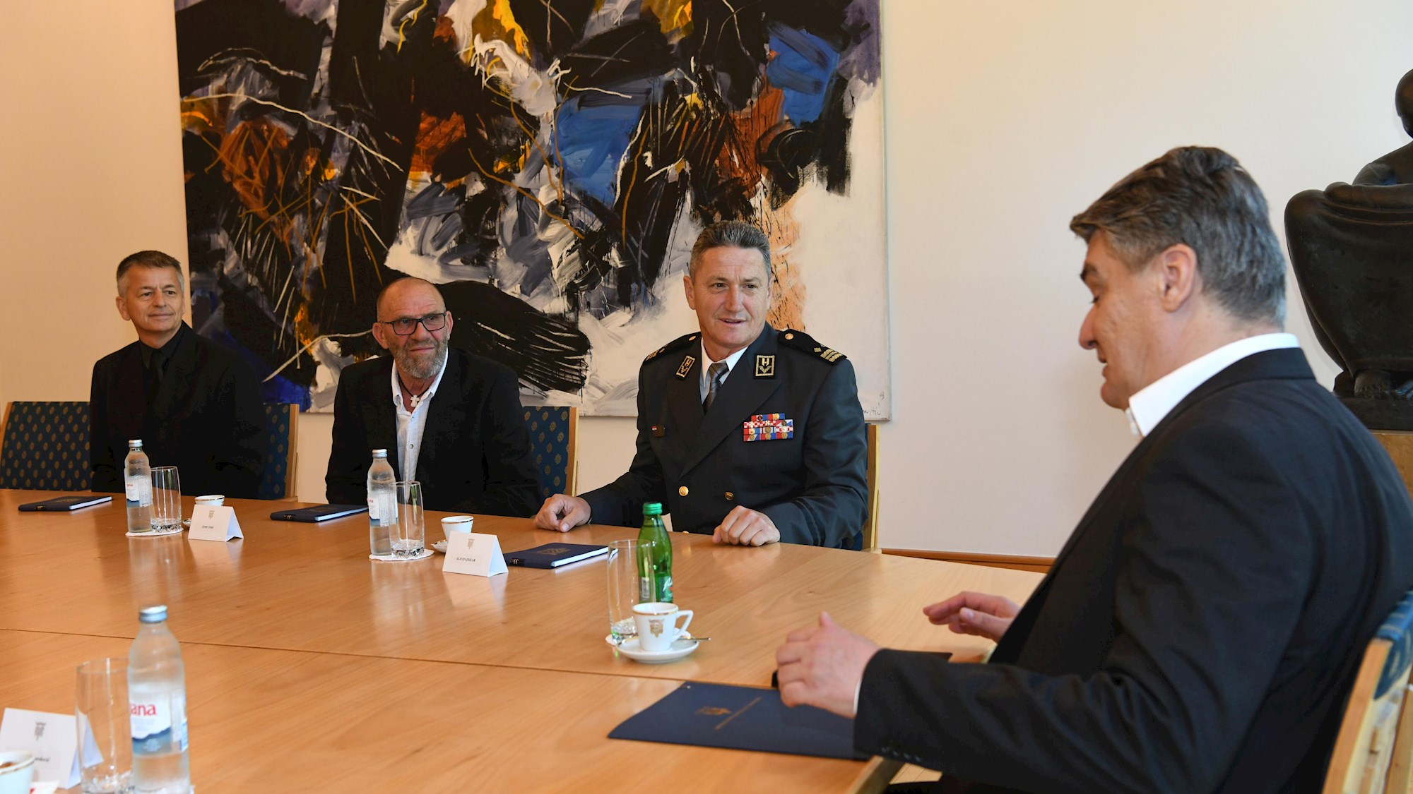 Milanović primio veterane 114. brigade HV-a