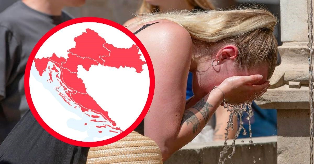 Crveni alarm izdan za cijelu zemlju. Temperature će danas ići do 38