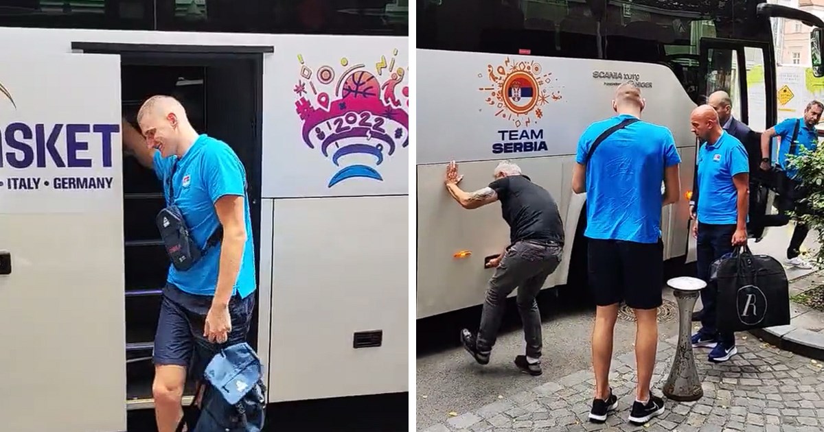 VIDEO Jokić u čudu gledao kako vozač srpske reprezentacije čupa pokvarena vrata