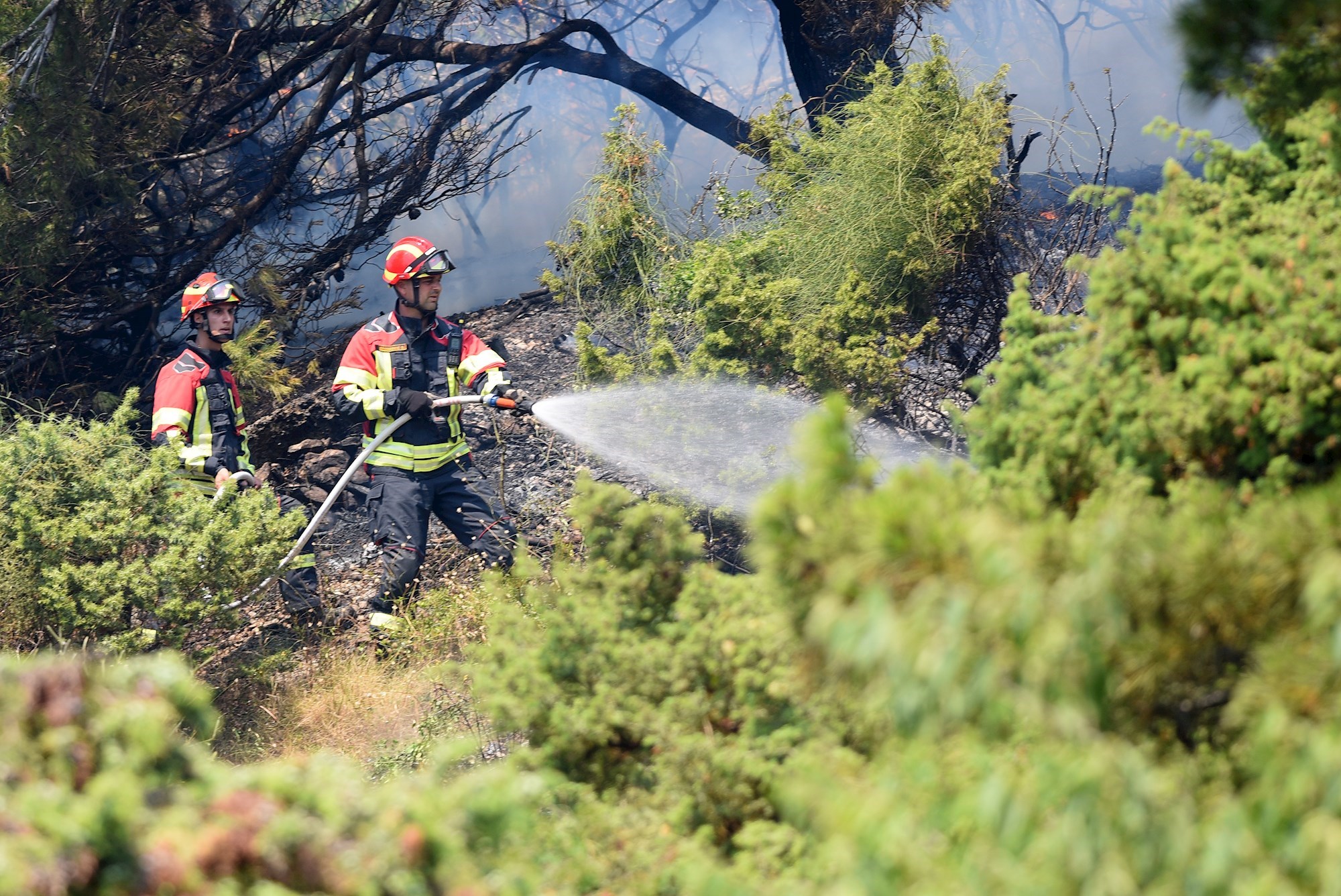 Vatrogasac ozlijeđen dok je gasio podmetnuti požar