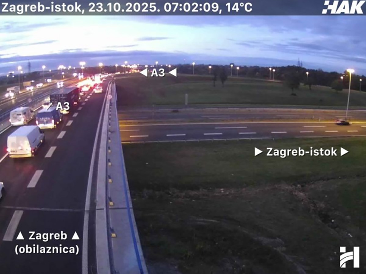 HAK upozorava: Nesreća na A1, kolone na A3 i A4 prema Zagrebu