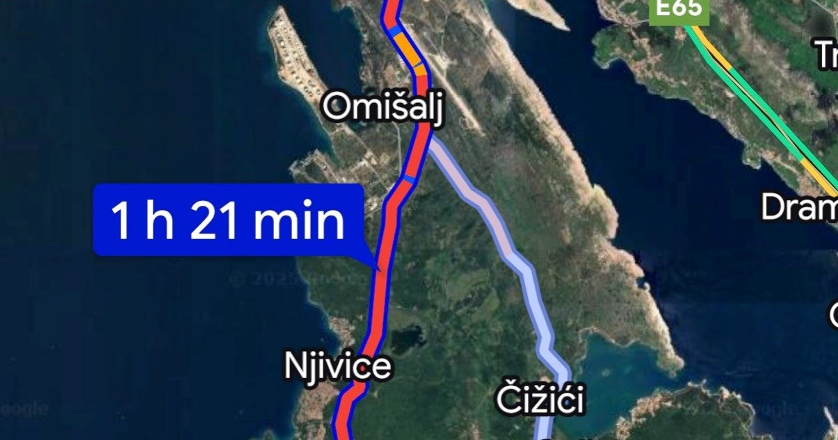 Kolaps prometa na Krku