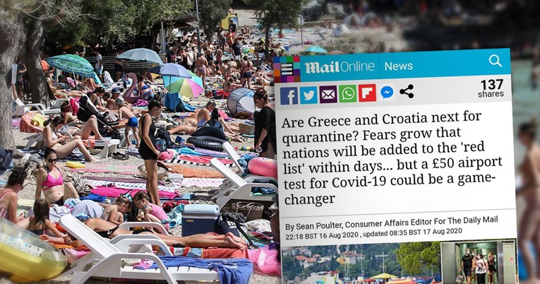Daily Mail: Hrvatska ide na britansku crvenu listu?