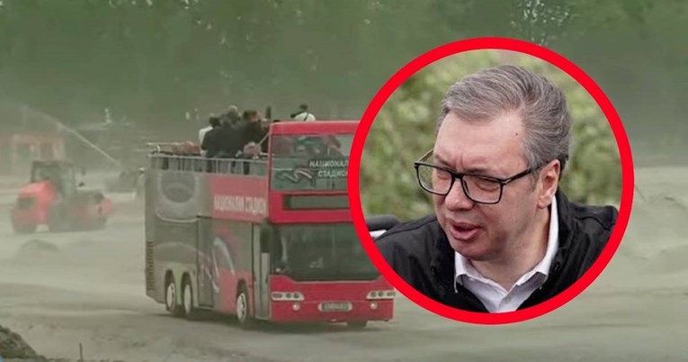 VIDEO Vučić turističkim busom obilazio ogromno gradilište: "Mrzim neradničku klasu"