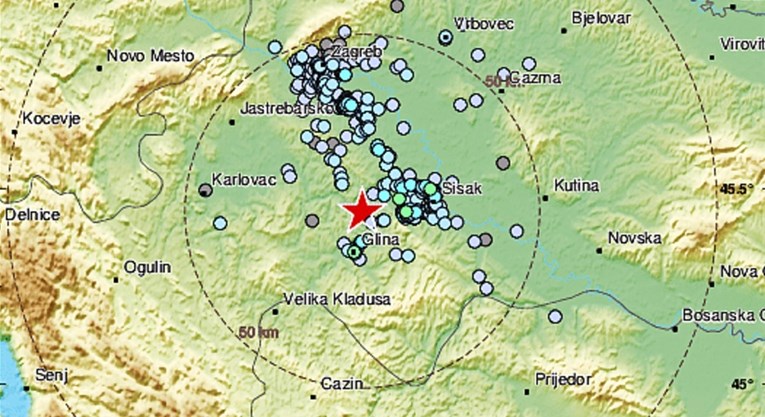 Novi potres kod Petrinje, magnituda je 3.1