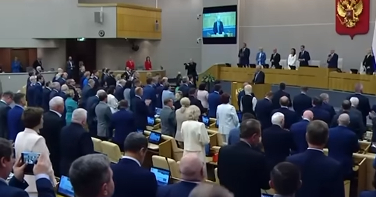 VIDEO Šef ruskog parlamenta ponavljao: "Rusija! Putin! Pobjeda!"