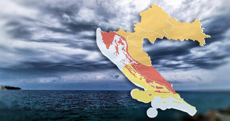 DHMZ upalio crveni alarm za dvije regije, stižu oluje