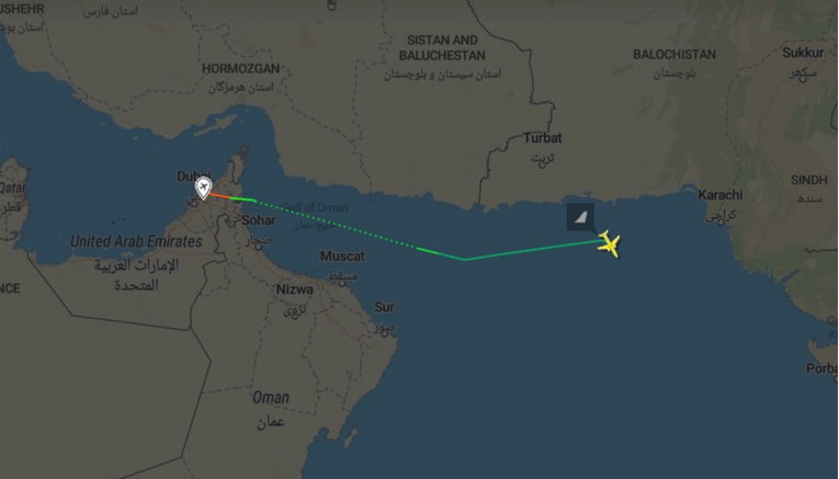 Pakistanski teretni avion naglo ponirao pa nestao s radara iznad Arapskog mora