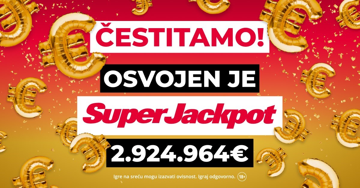 Hrvatica na petak 13. osvojila jackpot od gotovo 3 milijuna eura