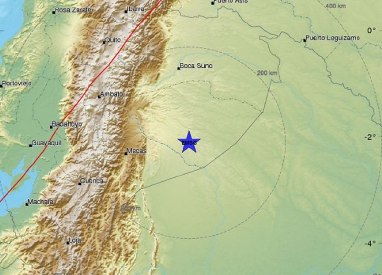 Silovit potres magnitude 7,5 stupnjeva po Richteru na granici Perua i Ekvadora