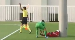VIDEO Užas na terenu, igrač Al Jazire u punom trku udario glavom u metalni stup