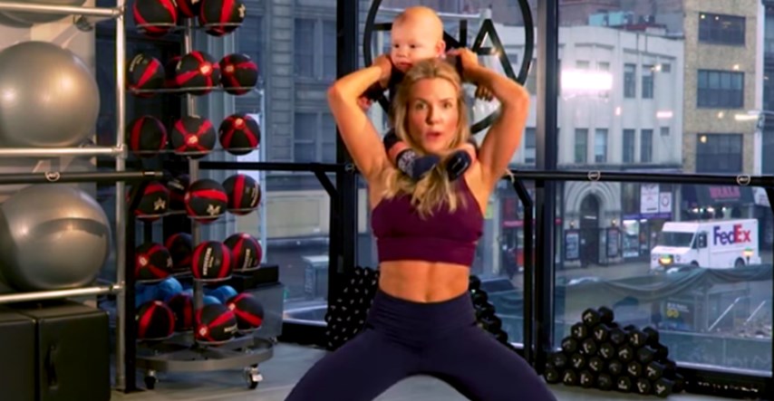 Trenerica pokazala kako možete sigurno vježbati s bebom