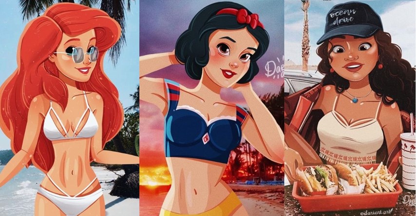 Genijalni crteži: Ovako bi Disneyjeve princeze izgledale da žive u 2018.