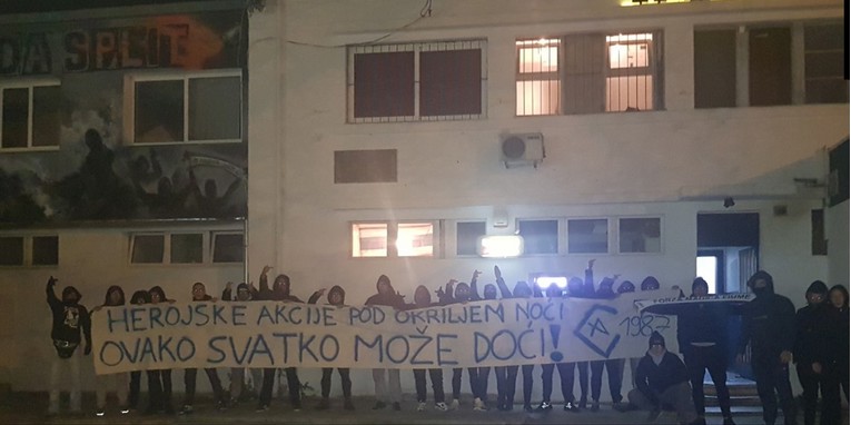 Armada uzvratila na "božićnu čestitku" i to ispred sjedišta Torcide