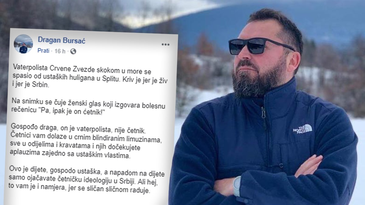 BiH kolumnist: Vaterpolist je dijete, ne četnik. Četnici vam dolaze u limuzinama