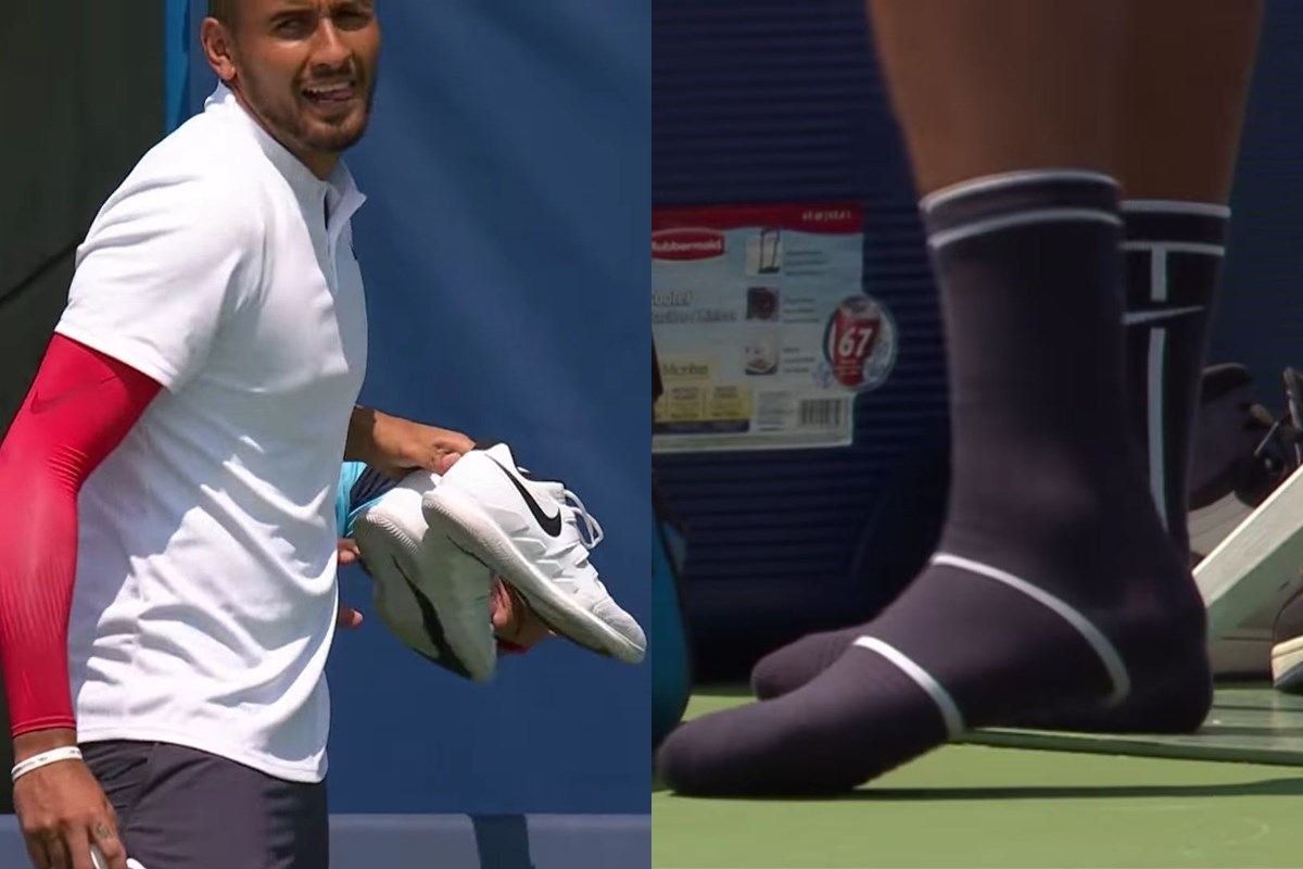 VIDEO Kyrgios zaboravio tenisice pa uz 39 aseva dobio meč