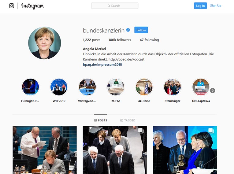 Merkel zatvara svoju Facebook stranicu: "Možete me pratiti na Instagramu"