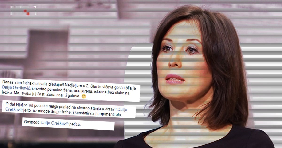 Eksplozija oduševljenja Dalijom Orešković: "Bravo! Rekla je sve što narod misli"
